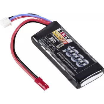 Reely Bateria LiPo 7,4V 1000mAh 2S 25C Softcase com ficha BEC RE-7849758