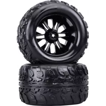 Reely 1:10 Monstertruck Rodas completas pretas 2 unid. (RE-6747333)