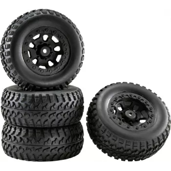 Reely RE-6622356 conjunto completo de rodas para 1:10 Short Course Eraser (2 unid.)