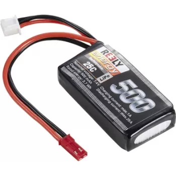 Reely bateria LiPo 7,4 V 500 mAh 2S 25C Softcase com ficha BEC RE-7851726