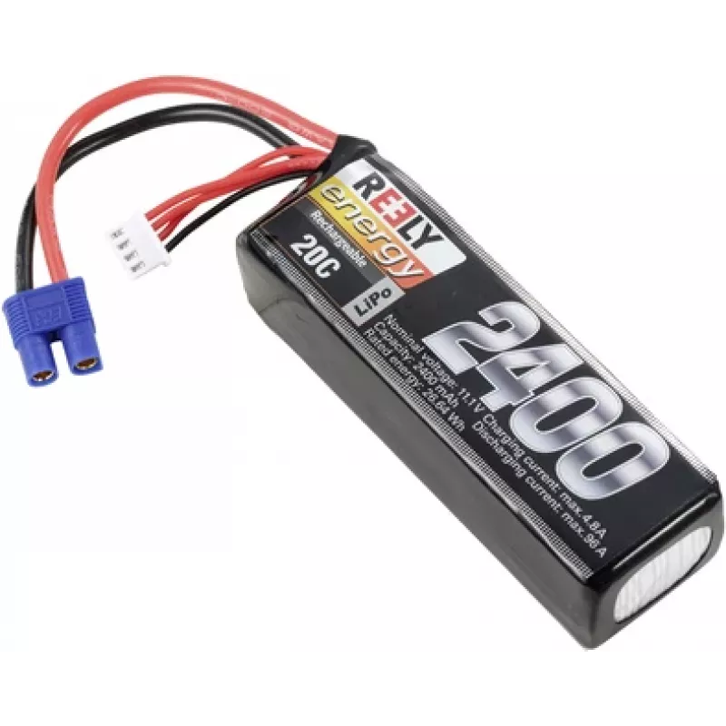 Reely bateria LiPo 11,1V 2400mAh 3S 20C Softcase EC3 (RE-7853469)