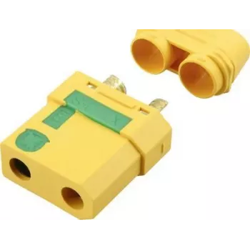 Reely RE-6685311 conector fêmea de bateria XT90-S anti-faísca banhado a ouro (1 unid.)