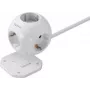 Sygonix SY-4535062 adaptador de tomada Schuko branco 1 tomada