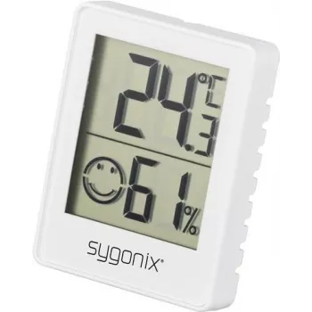 Sygonix SY-5267052 Termo-higrómetro digital branco