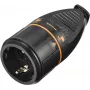 Sygonix SY-5597566 Conector fêmea Schuko, plástico, 250 V AC, preto/laranja