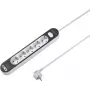 SYGONIX SY-4755368 Régua de tomadas com interruptor, 6 tomadas Schuko, cabo de 1,5 m, branco/cinzento