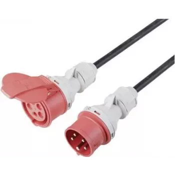 SYGONIX SY-5244050 Cabo de extensão resistente às intempéries 10m, 16A, IP44, preto