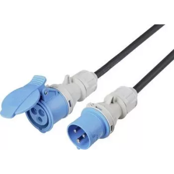SYGONIX SY-5244052 Cabo de extensão 16 A preto 10 m resistente às intempéries