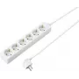 SYGONIX SY-4890994 Régua de tomadas 3 tomadas Schuko branca cabo 1,5 m sem interruptor