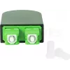 BLUELAN BlueOptics Adaptador loopback de fibra ótica OM5 50/125µm multimodo SC/UPC duplex verde-limão ferrule de cerâmica -40°C a +85°C (BOLBSCOM5)
