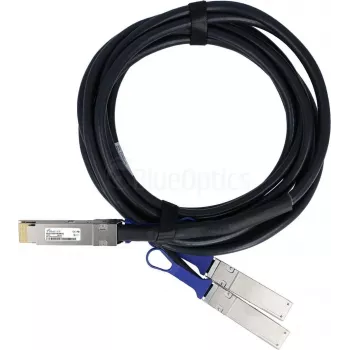 BlueLAN Cabo Direct Attach Breakout passivo 200Gb/s QSFP56 para 2x 100Gb/s QSFP56, 3m, AWG26, compatível com NVIDIA MCP7H50-H02AR26-BL