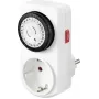 Sygonix SY-5042668 Temporizador analógico de tomada programa diário 3680 W IP20 funcionamento contínuo branco