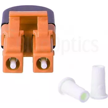 BLUELAN BlueOptics Adaptador loopback de fibra ótica OM2 LC/UPC duplex com ferrula de cerâmica -40°C a +85°C (BOLBLCOM2)