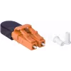 BLUELAN BlueOptics Adaptador loopback de fibra ótica OM2 LC/UPC duplex com ferrula de cerâmica -40°C a +85°C (BOLBLCOM2)