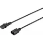 Sygonix SY-5042726 Cabo de alimentação IEC C14 para C13 0,5 m preto