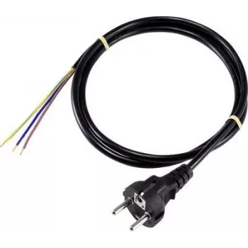 Sygonix SY-5043490 Cabo de alimentação Schuko para IEC C13 1,5 m preto