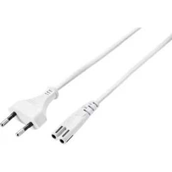 Cabo de alimentação Sygonix SY-5044218 branco 1,8 m Schuko para Schuko 16A