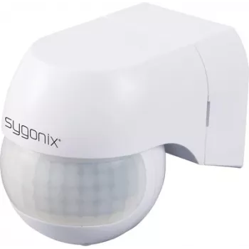 Detetor de movimento PIR de parede Sygonix SY-6118230 180° relé branco