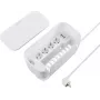 Régua de tomadas Schuko 5 tomadas Sygonix SY-6118238 com barramento elétrico, cabo de 1,5 m, branca