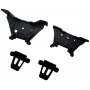 Conjunto de pontes de amortecedores em alumínio Reely RE-9043704 para carros RC 1:10 (dianteiras e traseiras, azul)