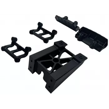 Conjunto de para-choques Reely RE-9043710 para carros RC 1:10 (dianteiro e traseiro, preto)