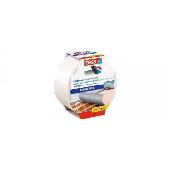 Tesa 55731 Conjunto de fita adesiva removível para pavimentos, 10 m x 50 mm, 6 rolos, Transparente 55731-00500-11