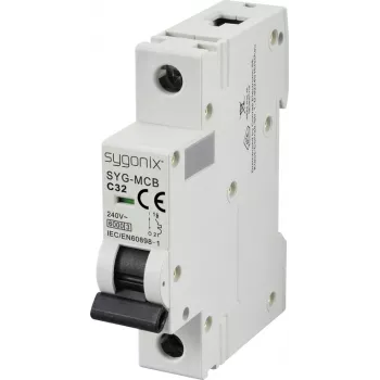 Sygonix SY-6440988 SYG-MCB 1P C32 6kA Disjuntor 32 A 240 V AC