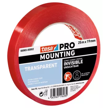 tesa Montagem PRO Fita de montagem transparente 25 m x 19 mm 66965-00002-00
