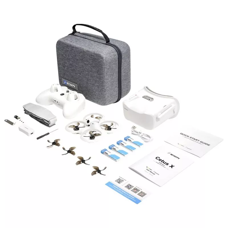 BETAFPV Cetus X FPV Kit – drone FPV pronto a voar com óculos VR03 e radiocomando ELRS