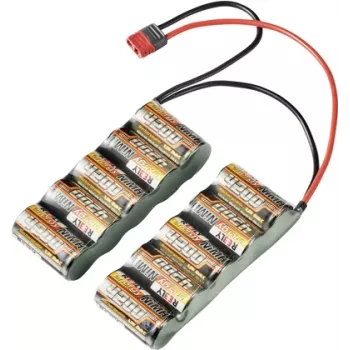 Reely pilha RC NiMH pack 12V 4200mAh 10 células side-by-side T-Plug RE-7856538