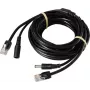 Sygonix cabo de câmara SY-6441782 - 10m cabo de vídeo e alimentação CCTV, BNC para BNC + DC