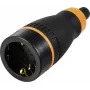 Sygonix SY-6618480 conector fêmea Schuko TPE PC 250 V/AC preto laranja IP20