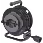 Sygonix SY-6618486 tambor de cabo com 4 tomadas Schuko, 25 m cabo, preto