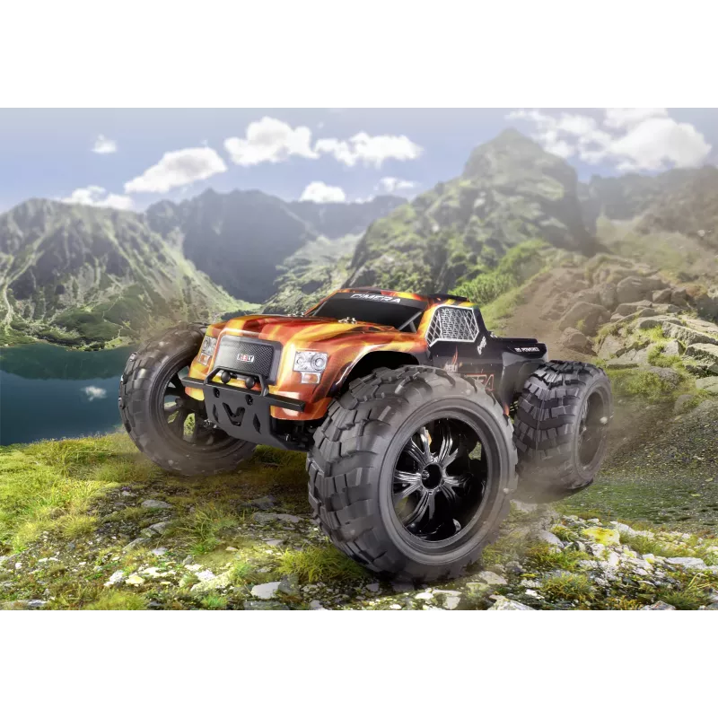Reely Cimera Black Brushless 1:10 RC Monster Truck 4WD RTR 2,4 GHz com bateria e carregador (RE-6914403)
