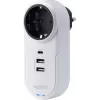 Sygonix SY-4512996 Adaptador intermédio com USB, branco