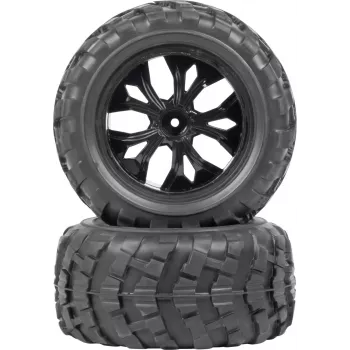 Reely RE-7083018 Rodas completas para Rhino 2 (2 unid., 1:10, sextavado de 12mm)