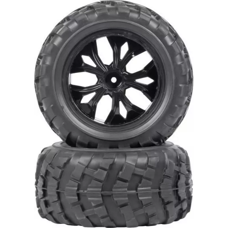 Reely RE-7083018 Rodas completas para Rhino 2 (2 unid., 1:10, sextavado de 12mm)