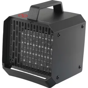 Sygonix SY-6735636 Termoventilador cerâmico PTC 500 W para espaços até 10 m², preto