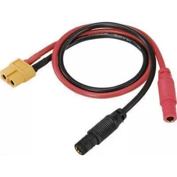 Reely cabo de carregamento XT60 conector fêmea para 2x fichas banana 4mm 30cm RE-7104525