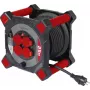 Sygonix SY-10236123 tambor de cabo 25m 4 tomadas Schuko preto