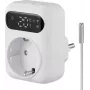 Sygonix SY-6824096 termostato de ficha intermédia com programa semanal, 16 A, 3680 W, LCD, antifrio, segurança para crianças, branco