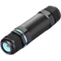 Sygonix SY-5498972 conector de cabo resistente às intempéries com terminais de parafuso, IP68, 3 polos, 32 mm x 118 mm, preto