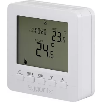 Sygonix SY-6805680 SY02B05RF termostato ambiente sem fios montagem à superfície programa semanal
