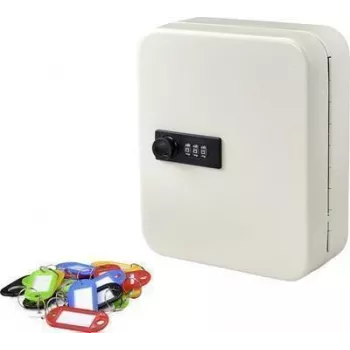 Sygonix Porta-chaves SY-4737738, 20 ganchos, branco