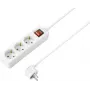 Sygonix SY-7042484 Régua de tomadas tripla com interruptor iluminado, branco, cabo 1,5m, Schuko, 16A, 3680W