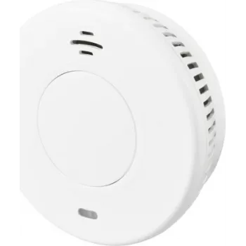 Detetor de fumo Sygonix EN14604 com pilha de 10 anos, fotoelétrico, Ø105 mm, branco