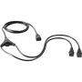 Cabo de alimentação SYGONIX SY-5042698 C13 para Schuko 2,35 m preto