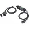 Sygonix SY-6052178 cabo de extensão com interruptor diferencial PRCD portátil 230 V/AC 3 m preto IP44