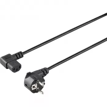 Sygonix SY-5042718 cabo de ligação para aparelhos CEE 7/7 para IEC C13, 1,5 m, preto