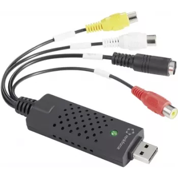 Renkforce RF-VC-120 Video Grabber com software de edição de vídeo, Plug and Play (RF-5044660)